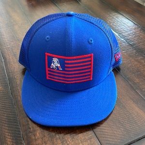 New England Patriots flat brim snap back hat